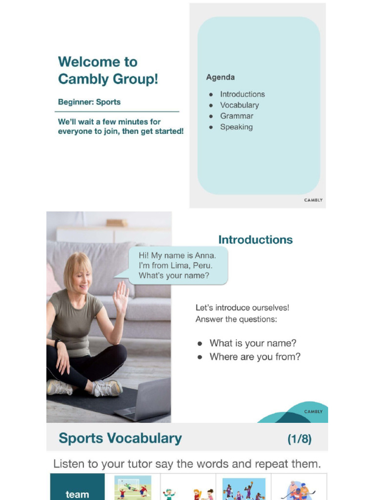 Beginner - Sports | PDF