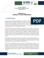 Práctica No 7 Densidad y Uso Del Termómetro - Presencial