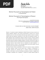 Michel Foucault e Tecnologias de Poder