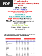 IC Technology 3D 3D 3D