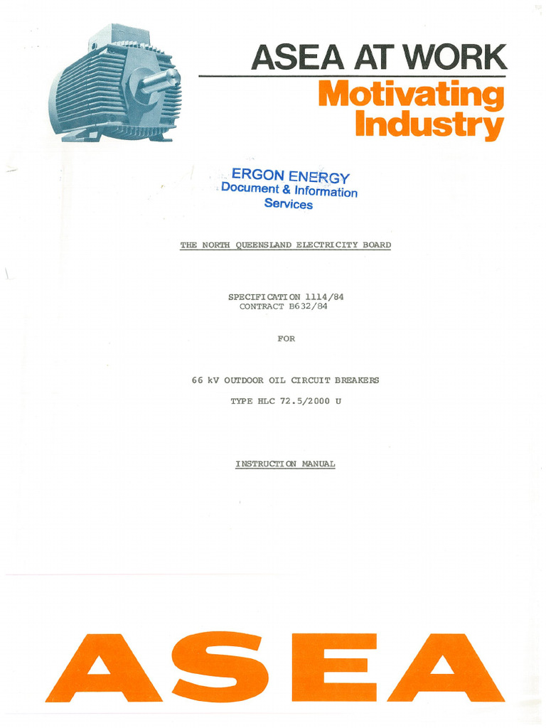 ASEA HLC 2000U Manual | PDF