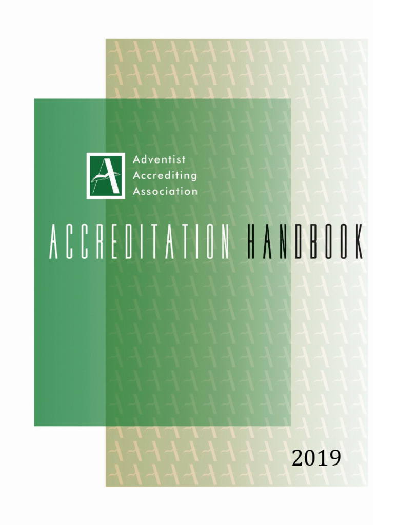 Adventist Accreditation Handbook 2019 | PDF | Seventh Day Adventist ...