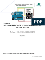 Practica 11 Reconocimiento de Colores Con El Módulo TCS230 - TCS3200