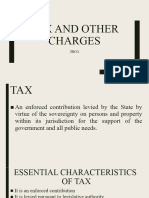 Tax and Other Charges