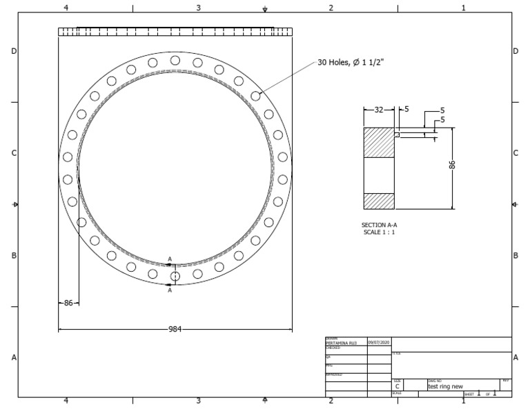 Test Ring New Drawing Specifications | PDF