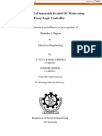 Fuzzy Logic Controller: Speed Control of Separately Excited DC Motor Using