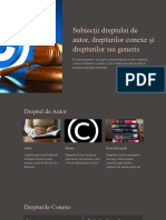 Subiectii Dreptului de Autor Drepturilor Conexe Si Drepturilor Sui Generis