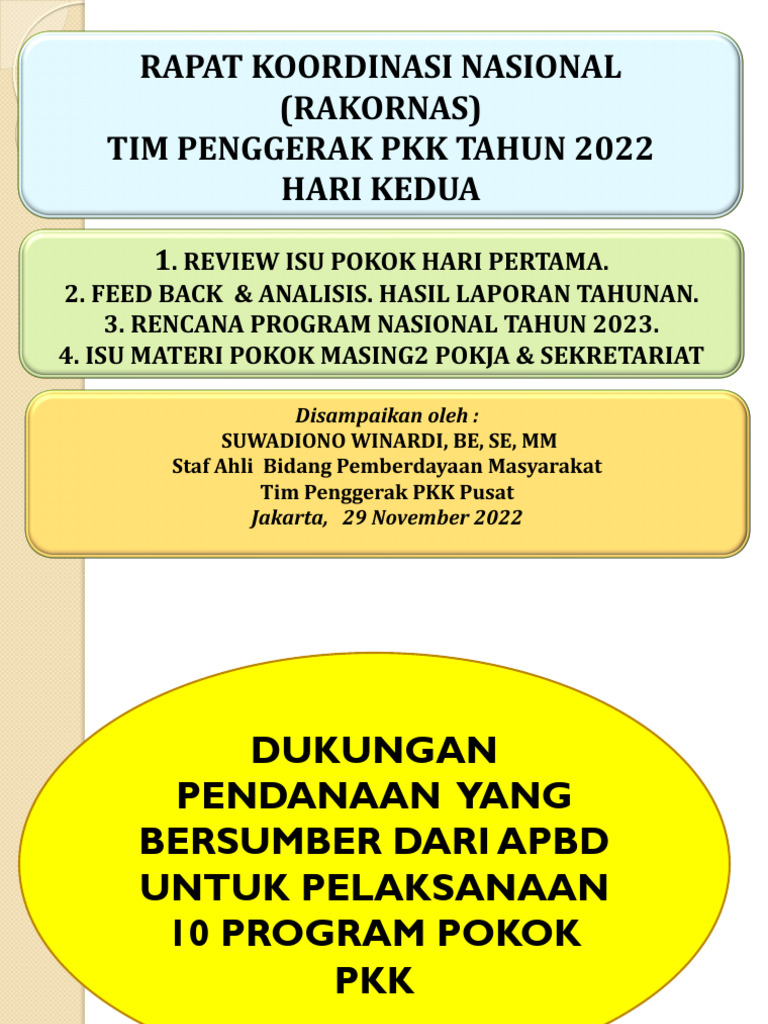 Rencana Program Nasional TP PKK 2023 | PDF