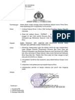 Sprin Pengamanan Unras Dari Eksekutif Kabupaten-Liga Mahasiswa Nasional Untuk Demokrasi (Ek-Lmnd) Kab. Bima