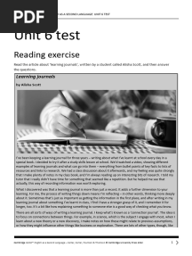 Igcse Esl 6ed TR Unit6 Test