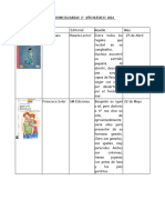 Lecturas Domiciliarias Segundo Año 2024 Pie