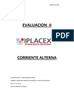 Entrega de Evaluaciòn II de Corriente Alterna Emilio Morales