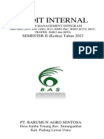 Laporan Audit Internal Semeter II 2023