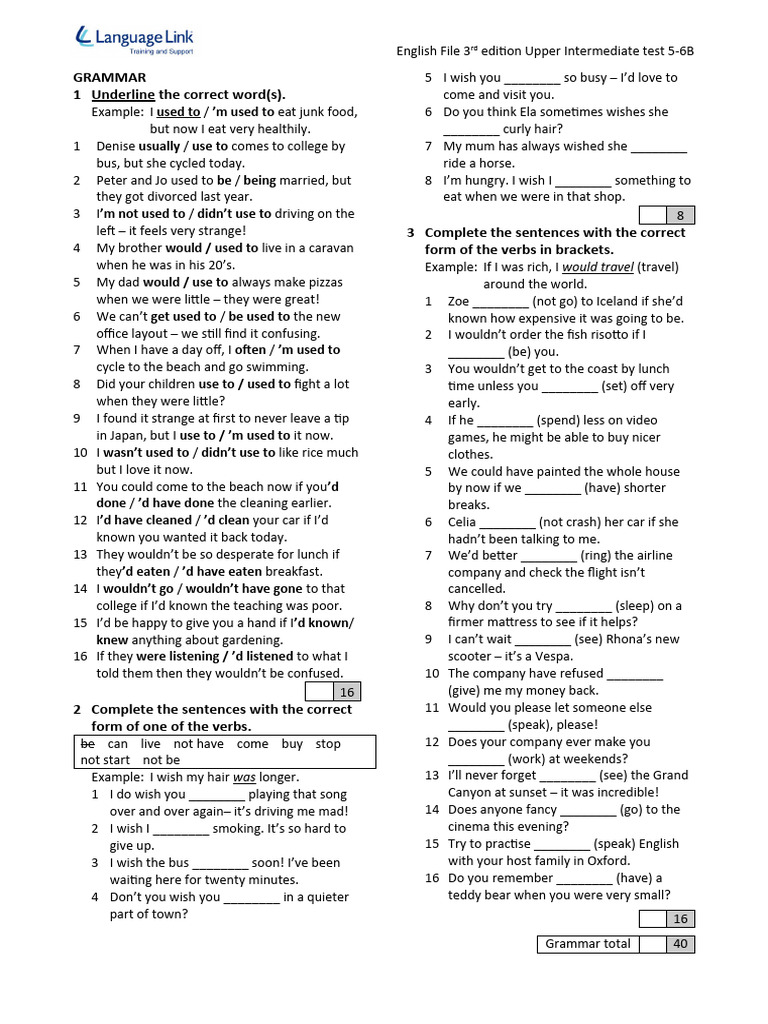 READING TEST FOR UPPER INTERMEDIATE LEVEL PDF visual data 2