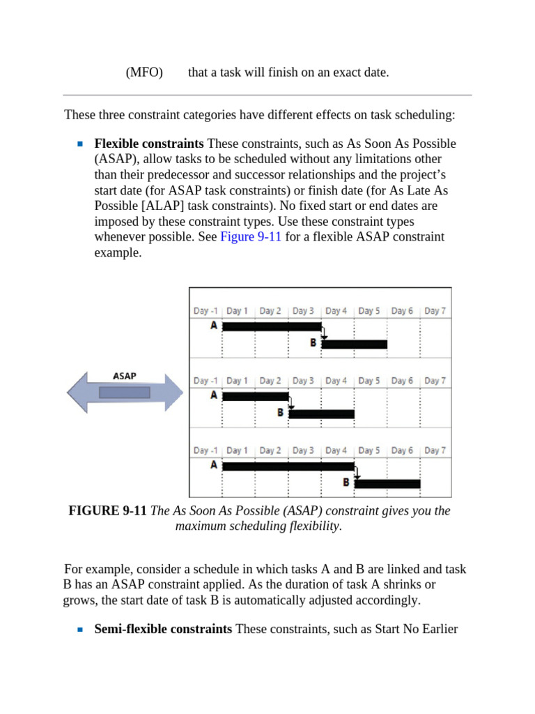 Task Scheduling Constraints Explained | PDF | Workweek And Weekend ...
