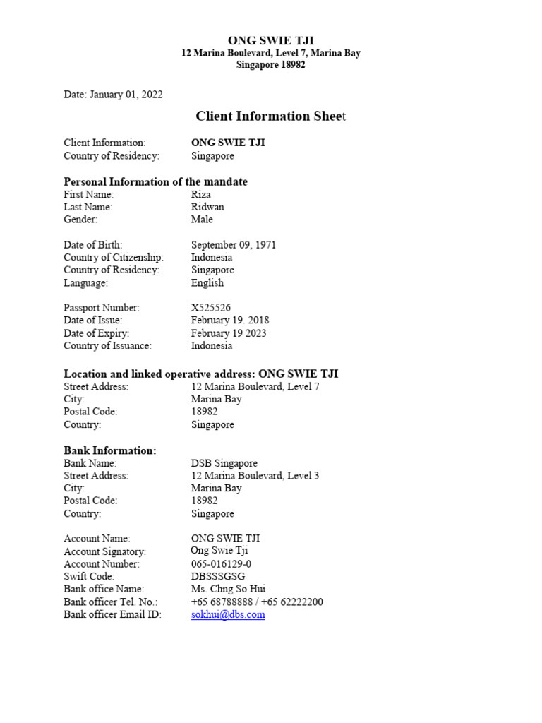 DBS Singapore NEW CIS | PDF | Personal Finance | Money