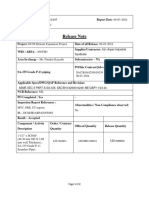 Inspection Release Report