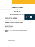 Sentencia: Consultorio Jurídico