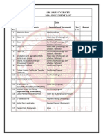 Document List MBA 2018 PDF