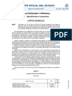 Boletín Oficial Del Estado: Cortes Generales