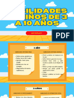 desarrollo de habilidades de 1 a 10 años