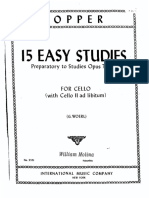 15 Easy Studedies Preparatori to Studies Op 76 e 73 for Cell