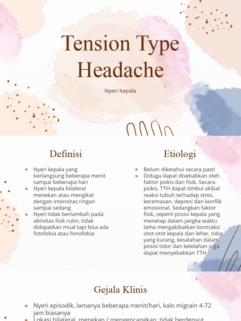 Tension Type Headache | PDF | Pengembangan Diri