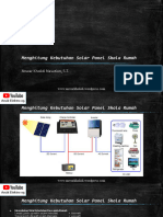 Cara Menghitung Kebutuhan Solar Panel Skala Rumah