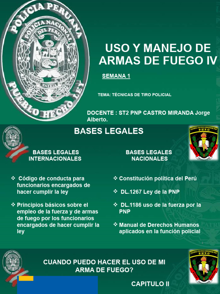 1ra Semana Tecnicas De Tiro Policial Descargar Gratis Pdf Policía