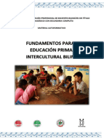 Fundamentos de La Educacion Primaria Intercultural Bilingue