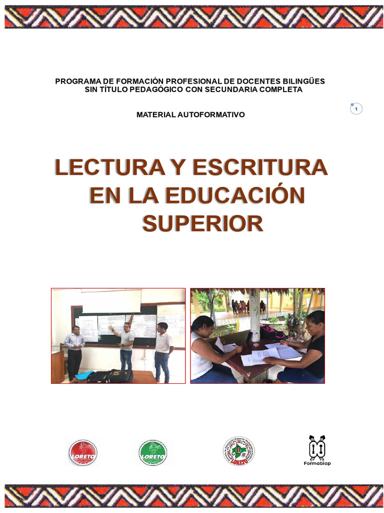 Lectura y Escritura en La Educacion Superior | PDF | Comprensión ...