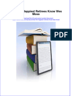 What The Happiest Retirees Know Wes Moss download 2024 full chapter
