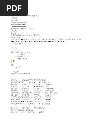 Kaomojis y Simbolos | PDF