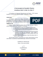 Edital de Convocação Do Conselho Técnico Copa Pernambuco Sub 13, Sub 15 e Sub 17