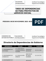 Directorio de Dependencias Sugeridas de Servicio Social May-Nov2024