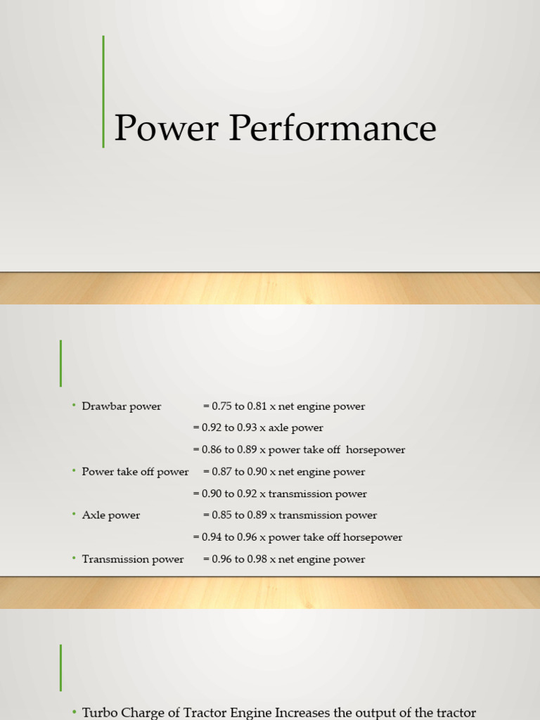 Module 4 6 Tractor Performance Test Pdf Tractor Land Vehicles