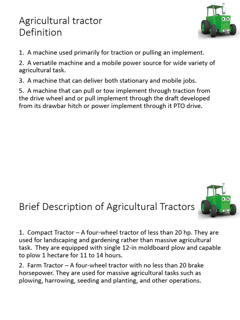 Overview of Agricultural Tractors | PDF | Tractor | Clutch