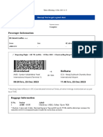 Passenger Information: Ahmedabad Kolkata