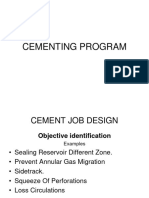 Cementing Program