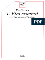 Yves Ternon - L'Etat Criminel. Les Génocides Au XXe Siècle-Seuil (1998)