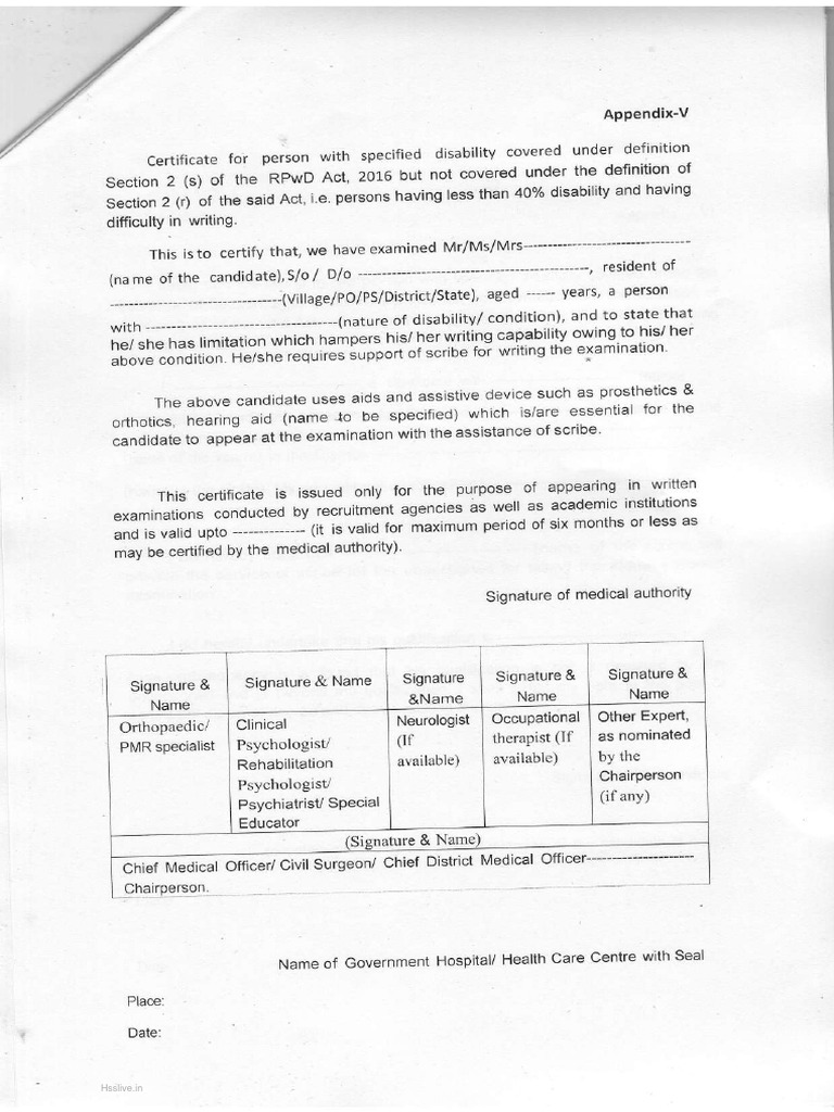 hsslive-rpwd-annexure-5-download-free-pdf-clinical-medicine
