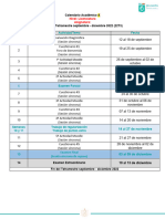 22T3UC Calendario Académico Licenciatura (Reingreso) A