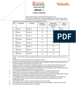 NEET - Full Test - 7 (Complete 11 and 12 Syllabus)