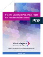 Sample Nursing Education Plan