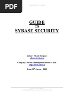 Guide To Sybase Security