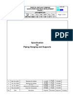 Specification For Piping Support sp110