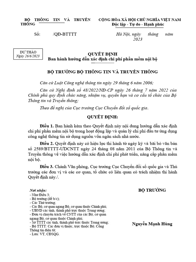 0 1 du thao qd huong dan chi phi phan mem noi bo tuanla 2606