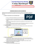 Consideraciones Bimestre