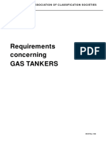 Requirements Concerning. Gas Tankers