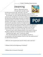 Daydreaming: Grade 6 Reading Comprehension